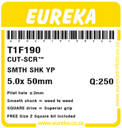T1F190 - Cut Screw -T1F190_Label_T